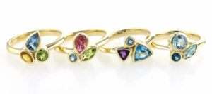 A group of rings from the new Milburn & Ley gemset collection