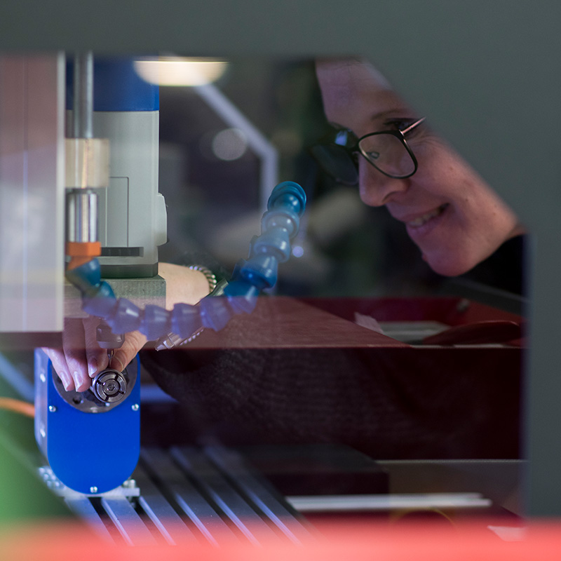 Laser engraving titanium.