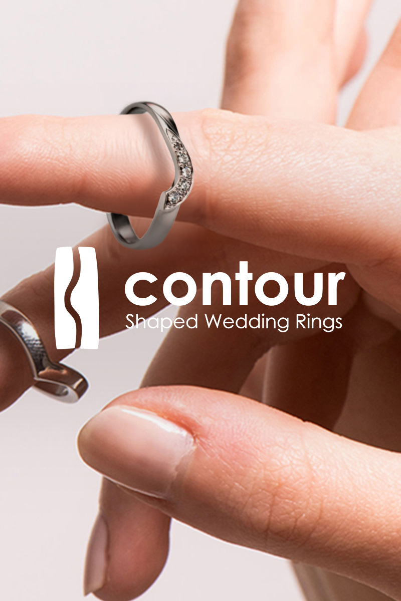 CONTOUR SHAPED WEDDING RINGS